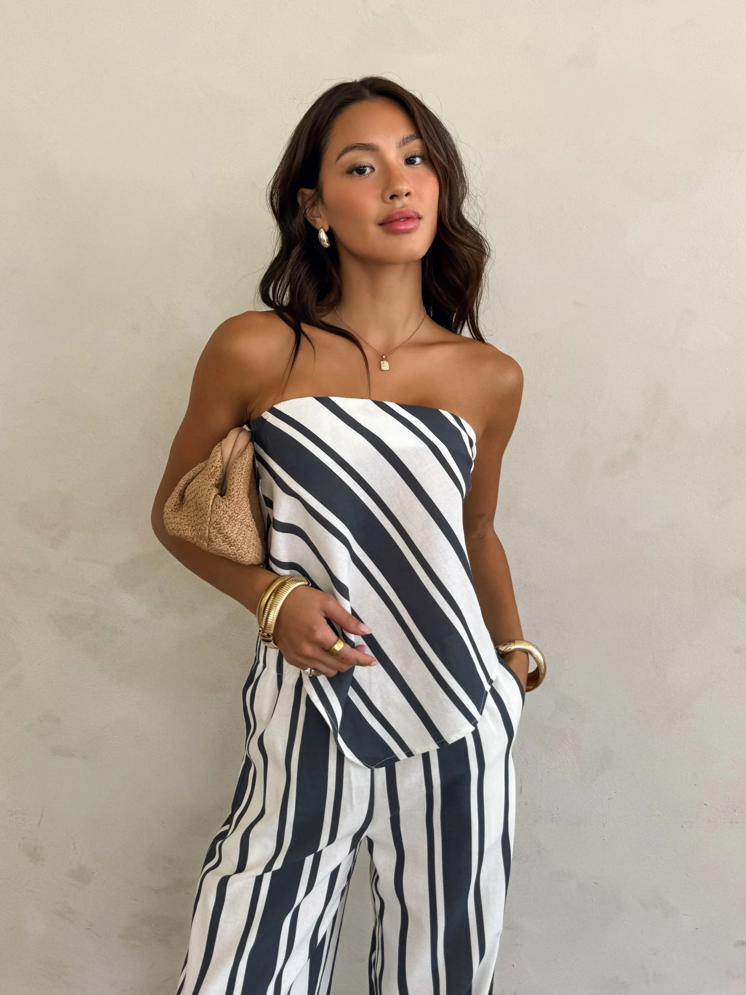 Estella Stripe Top + Pants